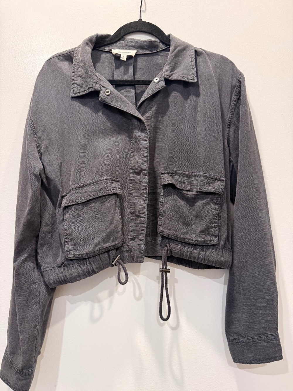 Splendid cotton linen gray jacket - small